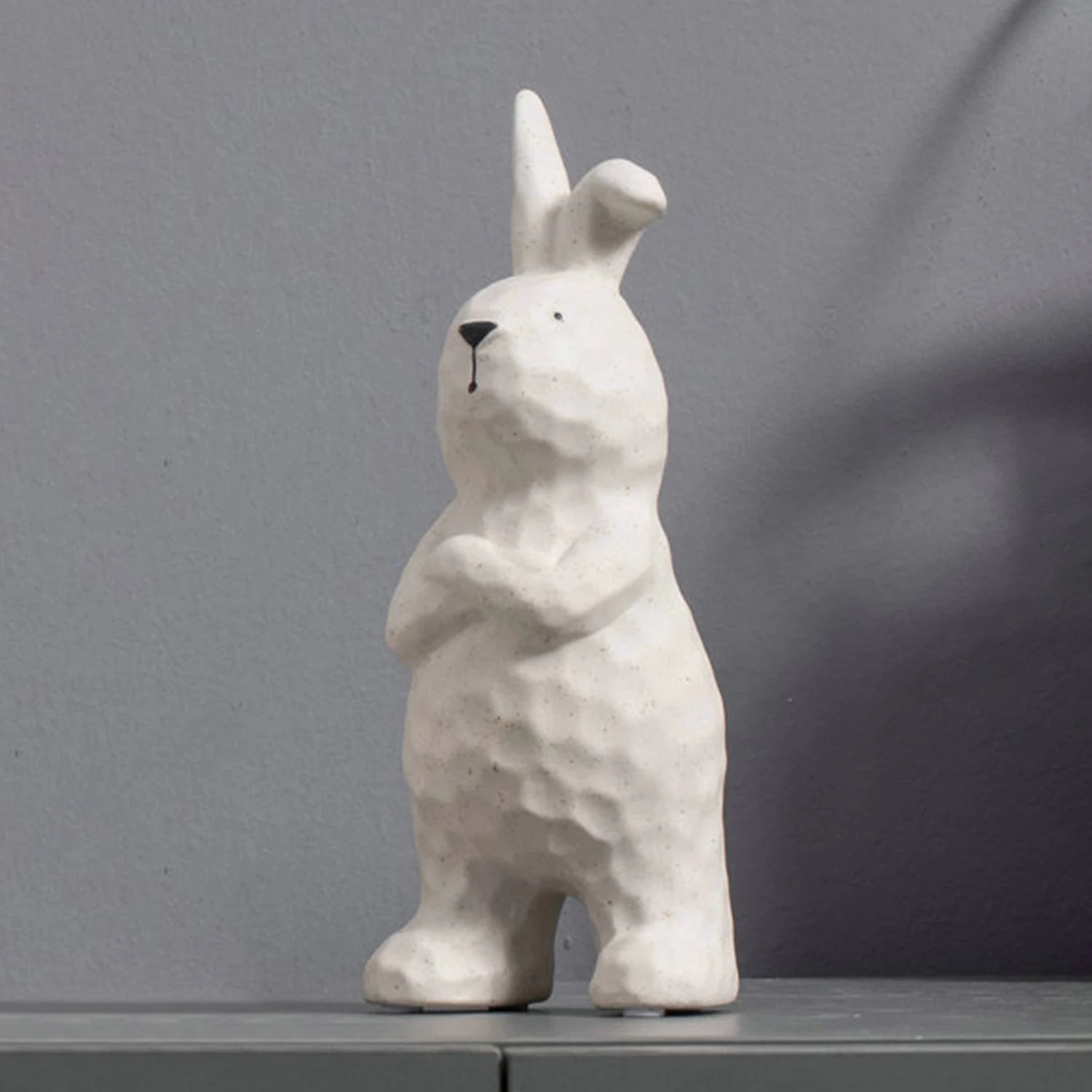Table Accessory Easter Rabbit Animal Garden Decorations Ceramic Bunny Statue Ornmaent Easter Gift
