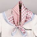 The New Spring and Summer 2026 Solid Geometry Model of High Quality Satin Silk 70 * 70 square Scarves Wholesale