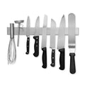 Stainless Steel Eco-Friendly Magnetic Knife Holder with Integrated Magnetic Strip Wall-Mounted Kitchen Utensils Storage