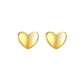 CZCITY 925 Sterling Silver Heart Earrings Girls Stud Earrings Angel Heart Earrings