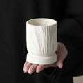 European Style Small White Matte Ceramic Candle Holder Ornament Empty Wax Cup for Home Decoration Photo Prop Manufactured by ___