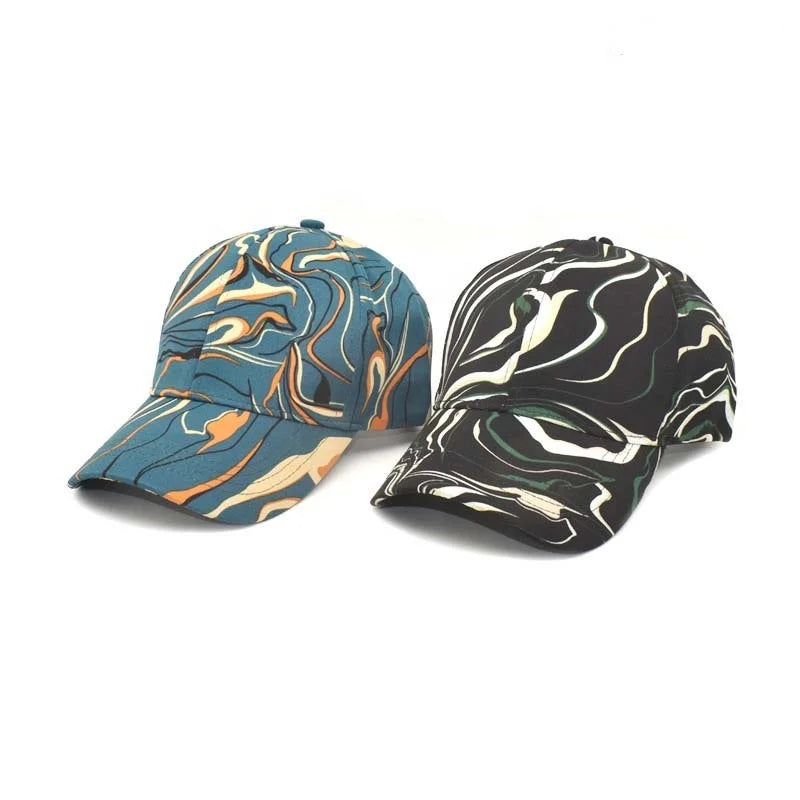 Landfond Accessory Spring and Summer Glitzy Print Baseball Cap Fashion Outdoor Sports Cap