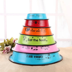 Pet Supplies Hot Sale Stainless Steel Pet Bowl Non-slip Resistant Cat Bowl Pet Food Bowl Wholesale
