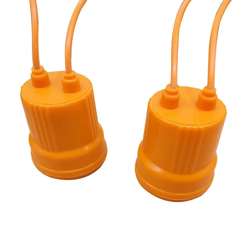 Rubber E27 Plastic Waterproof Lamp Holder Socket With Cable