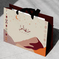 Custom Private Logo Brand Shoes and Cloth Packaging Color Printed Paper Shopping Gift Bag