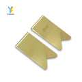 New Product Brass Paper Clip Printing Logo Wing Clips Metal Bookmark Clip
