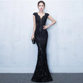 921#  New Summer Length Fishtail Slim-fit Hostess Autumn Winter Annual Meeting Fashion Banquet Evening Dress