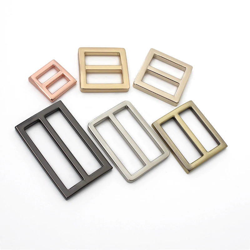 Tri-Glide Buckle Sliders for BagsAdjustable Strap Hardware for Backpack Belt Handbag Length AdjustmentMetal Buckle Accessories