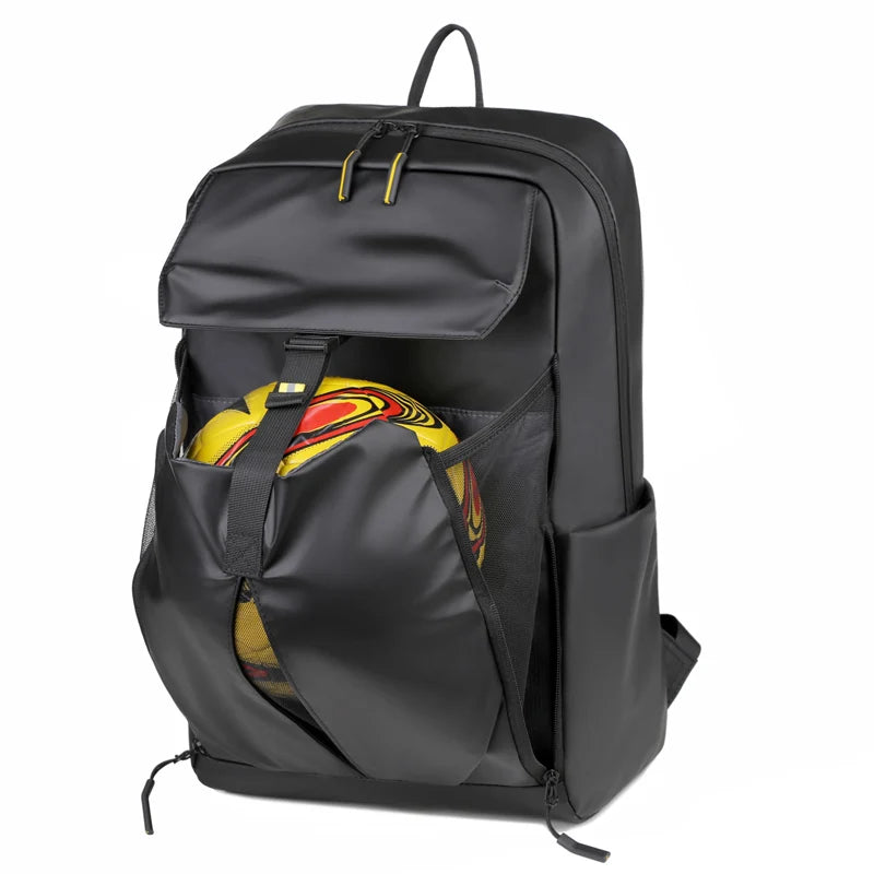 Wholesale Designer Waterproof Leather Basketball Casual Sports Travel Bags Student Leisure School Laptop Backpacks for Men