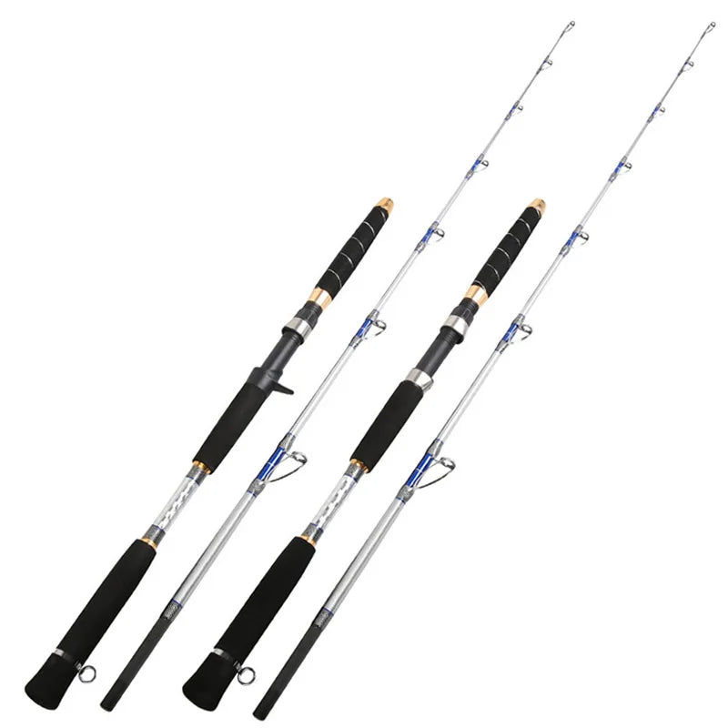 LINXI New1.65m 1.8m 1.95m 2.1m Fishing Rod for Deep Sea Trolling Slow Pitch Rods Offshore Solid Boat Fishing Rod