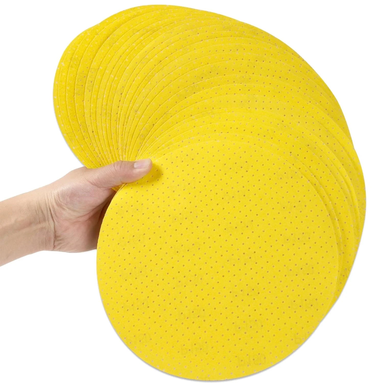 DE Warehouse 24H Shipping 5PCS 225mm Hook & Loop Sanding Discs 80/100 Grit Sandpaper for Drywall Durable Sanding Pads