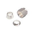 304/316 Stainless Steel Galvanized Nut Double Ferrule Fitting Replacements for Water Treatment