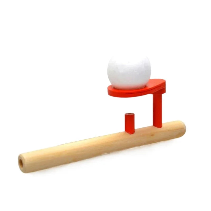 Creative Funny Wooden Foam Ball Blower Toy Floating Ball Game Children Montessori Toys