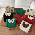 Landfond Accessory Autumn/Winter Christmas Themed Cartoon Puppy Print Knitted Scarf for Children
