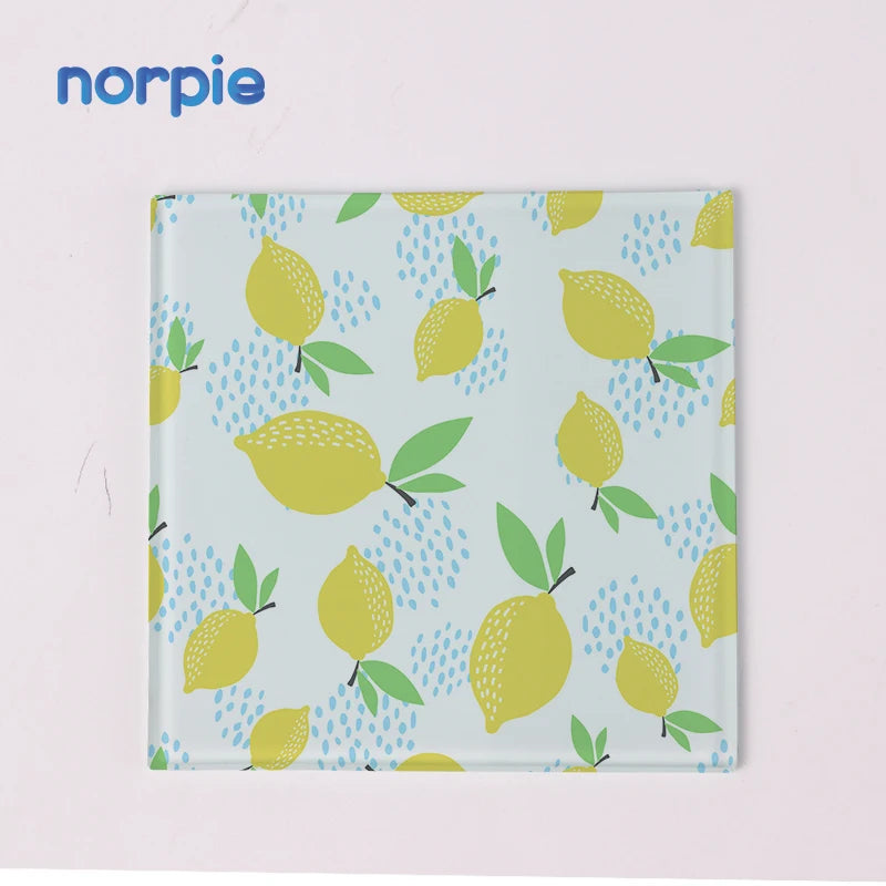 Sublimation Glass Coasters in Bulk China Square Plain Glass Coasters with Rubber Feet