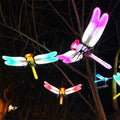 Charming Dynamic Dragonfly Illumination Christmas Garden Decorations Delight Guests Outdoor Yard Decoration Nature