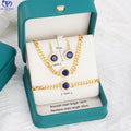JXX Hot New Fashion Wholesale Fashion Brass Stone Wedding Jewelry Set Zircon Necklace Bracelet Earring Jewelry Set