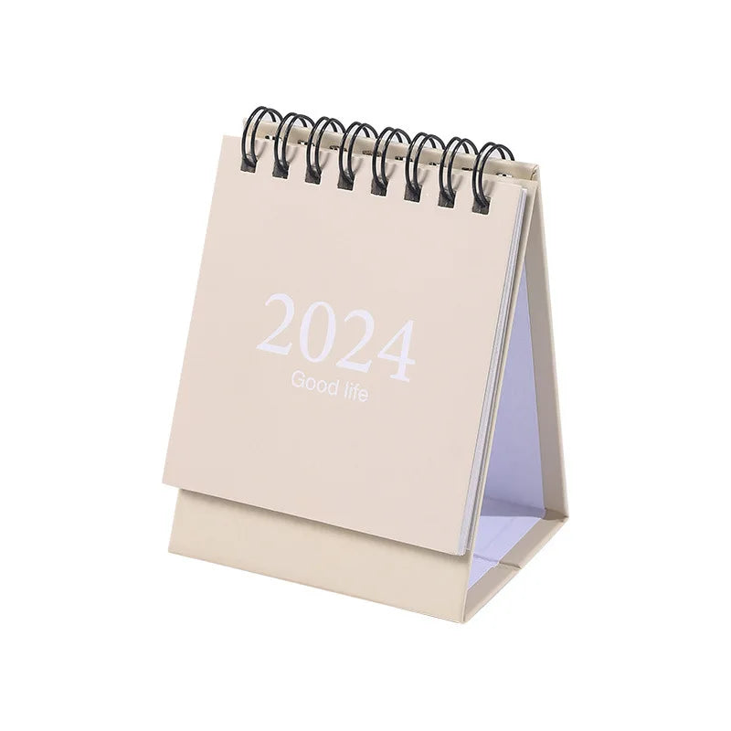 2024 Mini Flip Over Pocket Calendar 365 Day Personalize Classic Monthly Paper Desktop Calendar MegaBDM