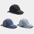 Vintage Washed Denim Distressed Dad Hats Custom Logo Unstructured Plain Baseball Caps Sports Caps Adjustable Blank Washed Dad