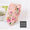 Brand New Men's Jacquard Woven Cotton Slim Floral Neck Ties 145cm Navy Casual Wedding Party Gravata