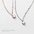 New Summer 925 Sterling Silver Jewelry Lovely Heart Shape Pendant Necklaces Women Gifts