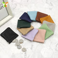 Squeeze Coin Purse PU Leather Change Purse Girl Modern Coin Case Purses Earphone Squeeze Pouch