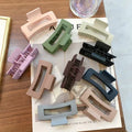 INS Style 8.5 cm Rectangle Hair Claw Clips Hair Clamps square pink Claw Clip