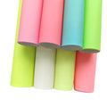Glow in the Dark Luminous Solid Candy Color PU Faux Leather Fabric Velvet for Bag Clothing & Shoe Decorations for Sofa Chair Use