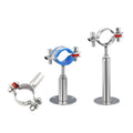 Stainless Steel Adjustable Pipe Mounting Bracket Tube Clamp Hanger Support with Polished Surface Inch Measurement