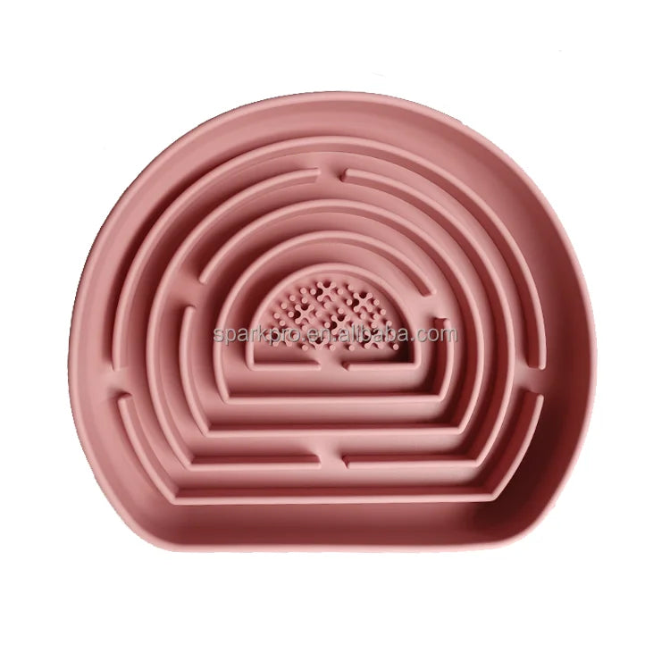 Whosale Durable Hot Selling Dog Slow Eat Accessories Plastic Dog Feeder Spiral Slow Pet Feeder Silicone Bowls for Dogs
