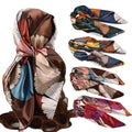 Women's 35" *35'' Satin Silk Square Headscarf Wholesale Sleep Bandana Hair Wraps for Adults