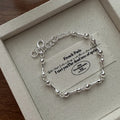 Punk Style 925 Sterling Silver Women Bone Linked Chain Bracelets for Party Jewelry