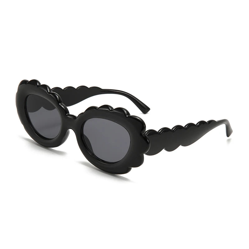 Twooo T1047 Cute Women UV400 Glasses Flowers Decoration Designer Sunglasses