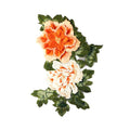 Stitched Flower Fatch Factory Custom Garment Accessory Embroidery Patch for Hats