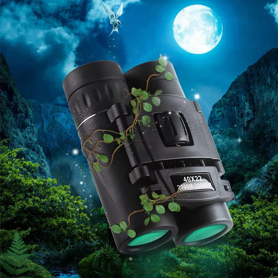 40x22 High-definition Binoculars Crystal-clear Zoom BAK4 Prism for Outdoor Camping Bird Watching Travel and Concerts