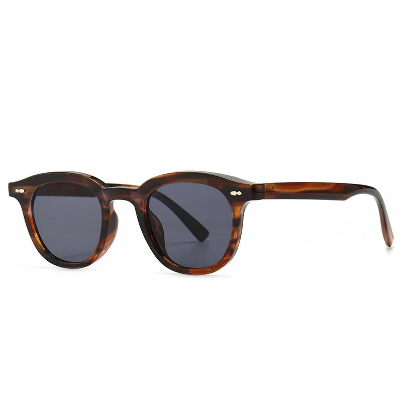 2025 Fashion Cool Vintage Round Style DAY Sunglasses Tint Ocean Ins Popular Brand Design Sun Glasses Oculos De Sol 86374