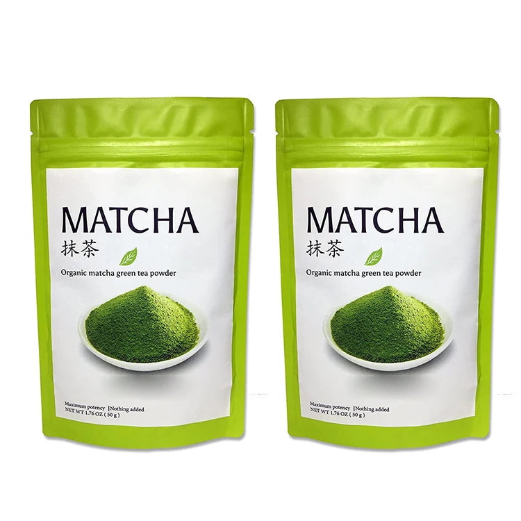 Private Label Burn Calories Good for Skin Vegan No-Sugar Organic Certified Japanese Ceremonial Matcha Green Tea Powder for Drink