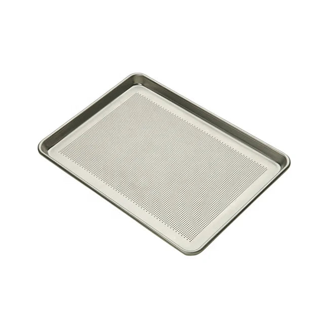 Best Quality 400X600mm Aluminum Perforated Baking Sheet Tray Bakery Oven Tray for Bread Cookies Biscuit