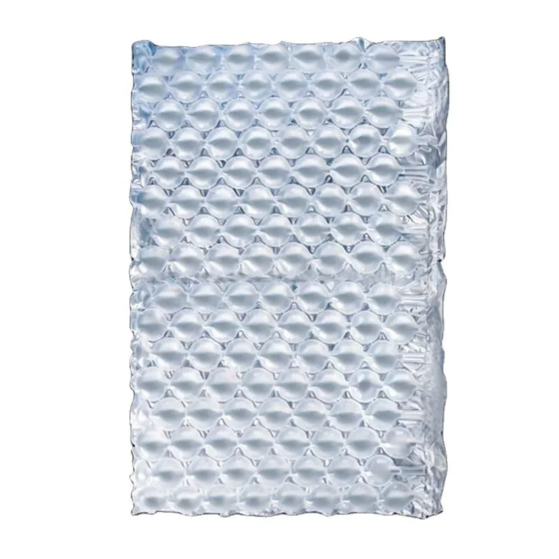 HDPE Plastic Protective Film Air Bubble Roll 400mm X 320mm X 350 Mtr 2 Inch Core 18mm Air Channel Core Plug 25 Micron