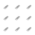 Small 3*10mm Stainless Steel Charms for Jewelry Custom Engraved Logo Tags for Pendant Bracelets Necklaces Brand Logo Components