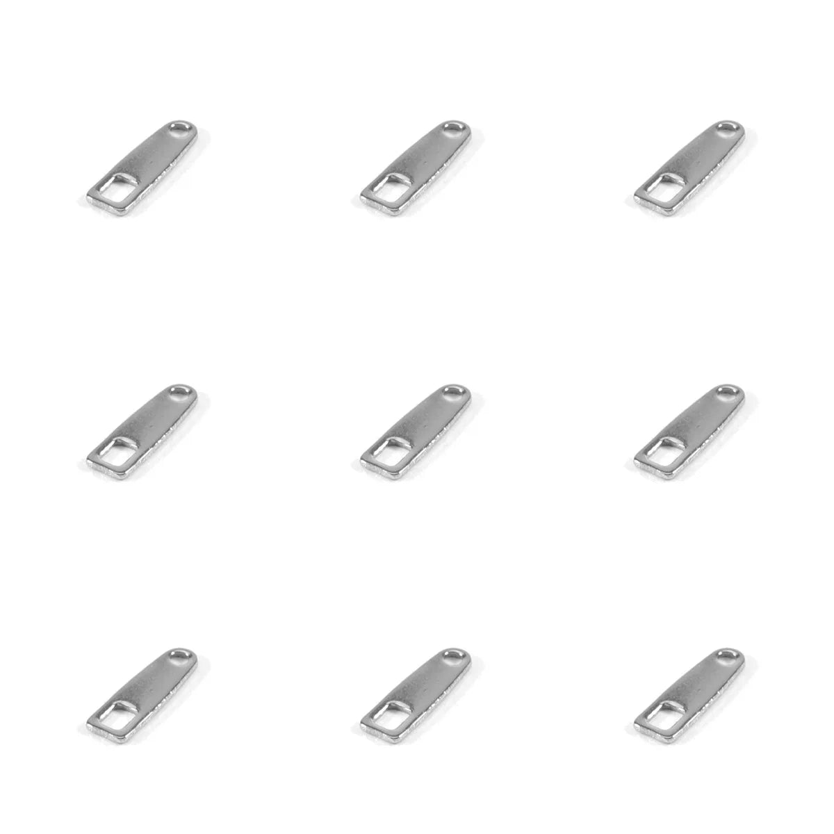 Small 3*10mm Stainless Steel Charms for Jewelry Custom Engraved Logo Tags for Pendant Bracelets Necklaces Brand Logo Components