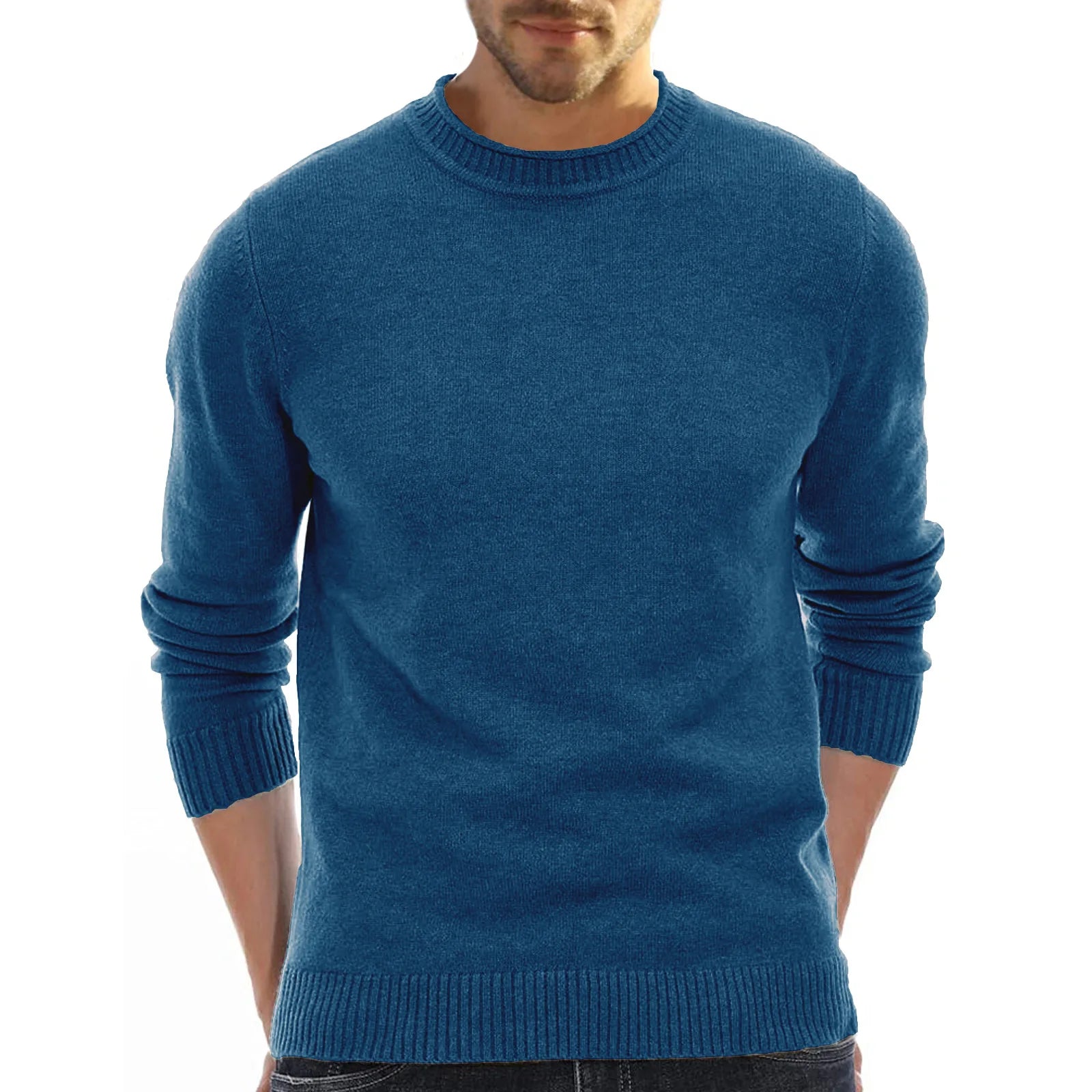 Autumn and Winter 2022 Knitted Round Neck Men's Sweaters Are Popular for Wholesale&customization