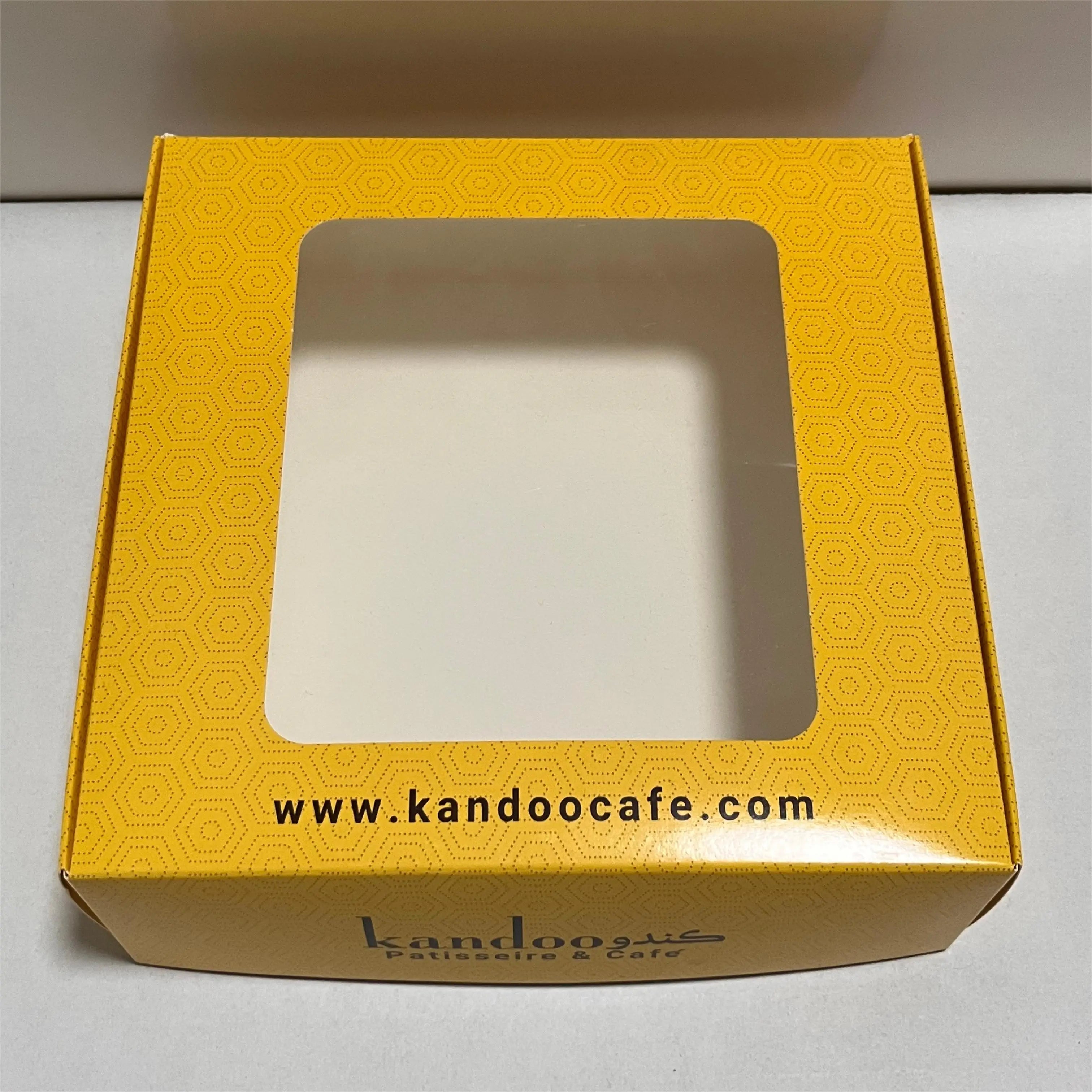 Food Packing Cake Containers Packaging Paper Box Slice Cake Packaging Cardboard Cake Packaging Boxes Window