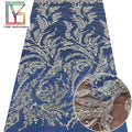 Fashion Tulle Embroidery Beaded Fabrics With Pearls and Shiny Sequins Mesh Lace Wedding Bridal Dress Lace Fabric