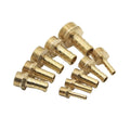 6 8 10 12 14mm Hose Barb Connector Hose Water Pipe Fittings Tail Thread Brass Hexagon Male Casting 3 Years Pipe Plug Male Socket