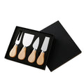 Cheap Stainless Steel Cheese Knives Oak Handle Cheese Board Butter Spatula Kitchen Cheese Tools