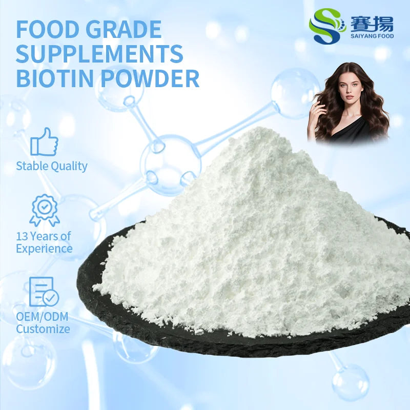 Biotin Hair Vitamins  H 1% Biotin-D-USP 1% Biotin Hair Supplement High Purity Biotin Hair Growth Supplement