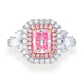Xingyue Custom Design Women Men Engagement Wedding Brand Jewelry 14k 18k Gold Lab Grown Diamond Ring Pink Lab Diamond Gemstone