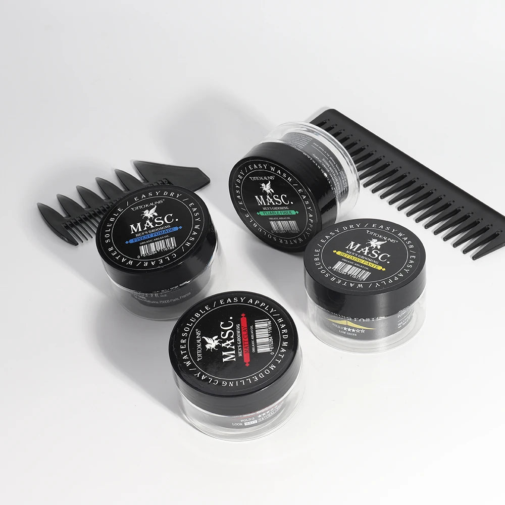 Private Label Men's Hair Care Products Pomade Salon Professional Hair Wax Matte Hair Gel Mud Clay
