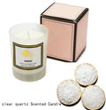 DIY Meditation Non-Toxic Hand Poured Stones Herb Natural Scented Soy Wax Crystal Candles